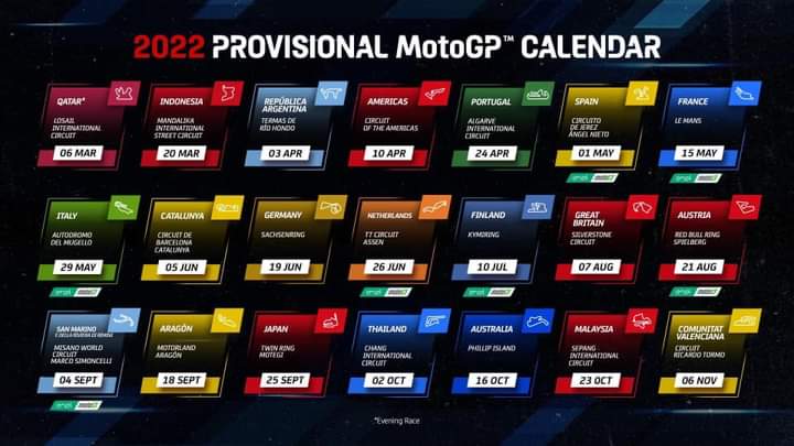 MotoGP kalender 2022